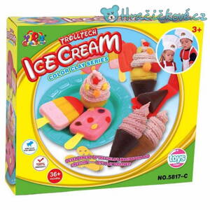Plastelína / modelína typu Play-Doh s vykrajovátky – Zmrzlina 
