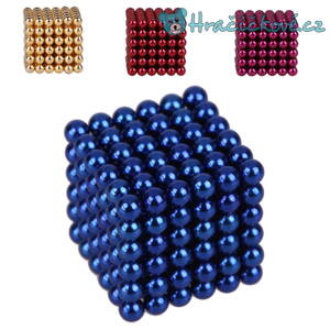 Magnetické 3mm kuličky pro kreativní tvorbu, 216 kusů