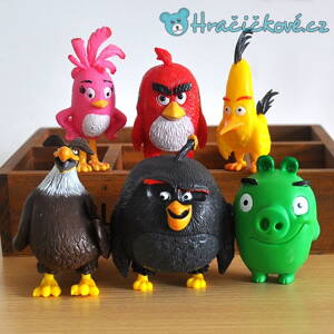 Figurky Angry birds a prasata, 6ks