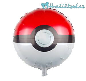 Foliový balón Pokémon ball, vel. 45x45cm