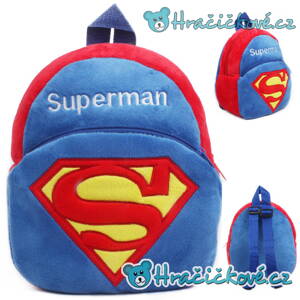 Dětský plyšový batoh (batůžek) s motivem Superman