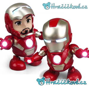 Svítící, hrající a tancující Iron Man, vel. 19cm