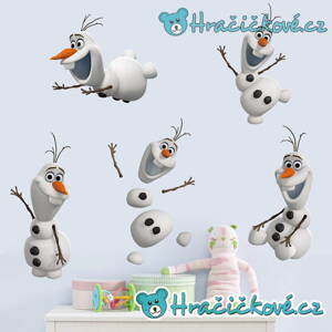 Samolepka Ledové království – 5x sněhulák Olaf (Frozen)