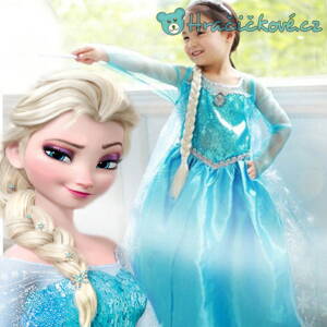 Krásné šaty Elza Ledové království  / Frozen (karnevalový kostým)