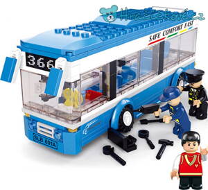 Modrý autobus, 235 dílků (stavebnice typu Lego)