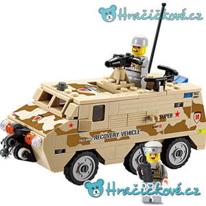 Zásahové vojenské vozidlo, 180 dílků (stavebnice typu Lego)