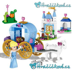 Kočár s princeznou, 122 dílků (stavebnice typu Lego)