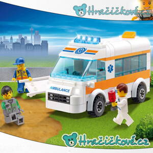 Ambulance (sanitka) , 199 dílků (stavebnice typu Lego)