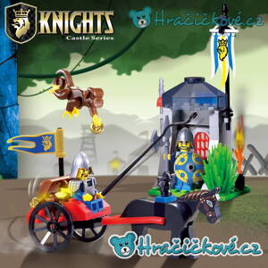 Rytíř s kočárem a stráž Knights, 84 dílků (stavebnice typu Lego)