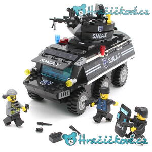 Policejní zásahový transportér SWAT, 349 dílků, stavebnice typu Lego