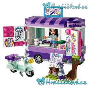 Fialové občerstvení s motorkou Girls club, 256 dílků (stavebnice typu Lego)