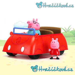 Prasátko Peppa - Pepina (Peppa Pig), červené autíčko
