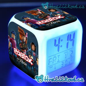 Roblox, typ 2 – digitální LED budík (hodiny), 7 barev