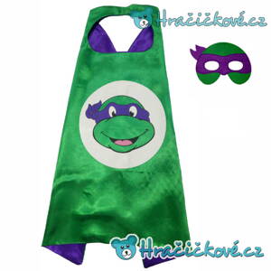 Plášť Ninja želva s maskou - Donatelo (karnevalový kostým)