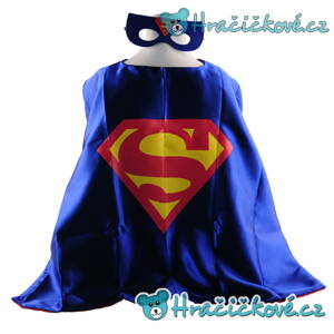 Dětský kostým Superman, plášť s maskou (karnevalový kostým)