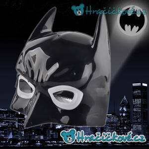 Svítící plastová maska s LED Batman