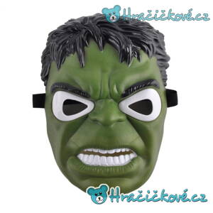 Svítící plastová maska s LED Hulk