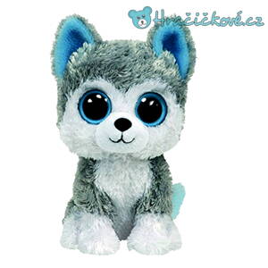 Plyšový pejsek Husky s velkýma očima