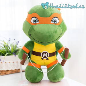 Plyšová Ninja želva 25cm - Michelangelo 
