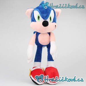 Plyšák ze seriálu Dobrodružství Ježka Sonica / Sonic, 30cm