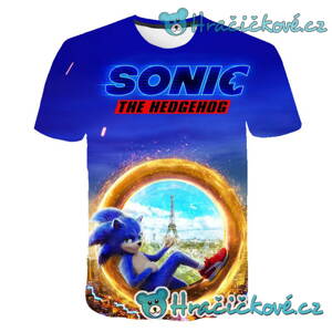Dětské tričko z pohádky Ježek Sonic – Sonic v kruhu
