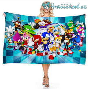 Osuška Ježek Sonic, vel. 150x75cm, typ1