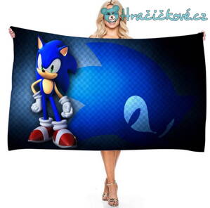 Osuška Ježek Sonic, vel. 150x75cm, typ2