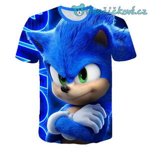 Dětské tričko z pohádky Ježek Sonic – Velký Sonic