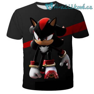 Dětské tričko z pohádky Ježek Sonic černé, typ 1