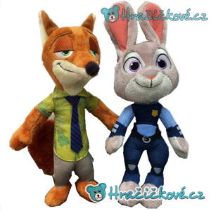 Zootropolis plyšová policistka Judy Hopkavá a lišák Nick Wilde