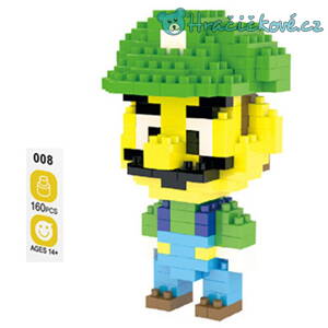 Stavebnicové bloky – Luigi (Mario)