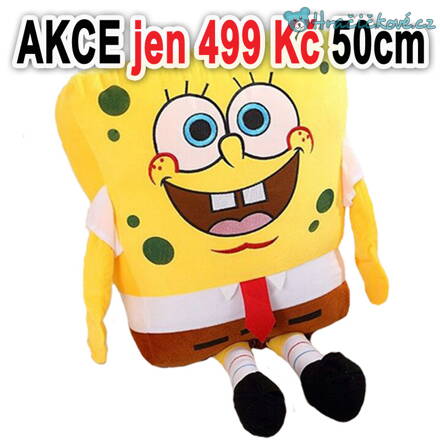 Velký plyšový Spongebob 50cm (SquarePants)- AKČNÍ CENA