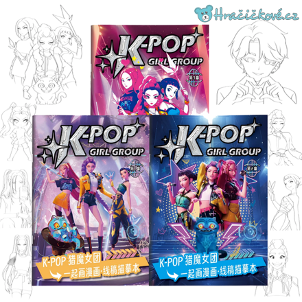 Omalovánky K-pop: Lovkyně démonů (Demon Hunters)