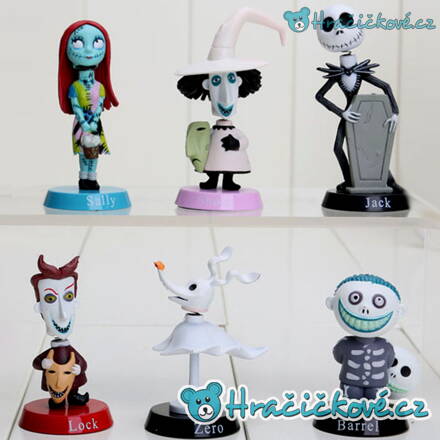 Figurky z pohádky Ukradené Vánoce (The Nightmare Before Christmas), 6 ks