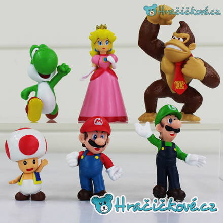 Figurky ze hry Super Mario Bros, 6ks