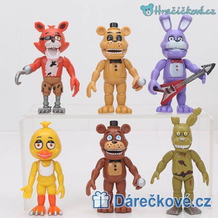 Figurky Five Nights At Freddy's, 6 ks - 3 sety (Pět nocí u Freddyho)