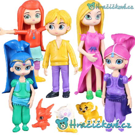 Figurky z pohádky Třpytka a Světla (Shimmer and Shine), 8 ks