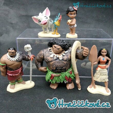 Figurky z pohádky Odvážná Vaiana (Moana), 6ks