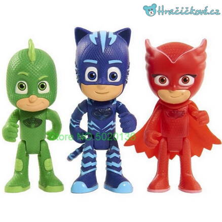3 figurky z pohádky PJ Mask