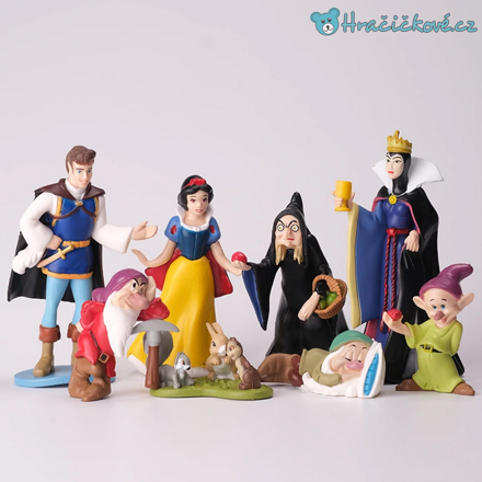 Figurky Sněhurka a 7 trpaslíků 8ks, typ 2