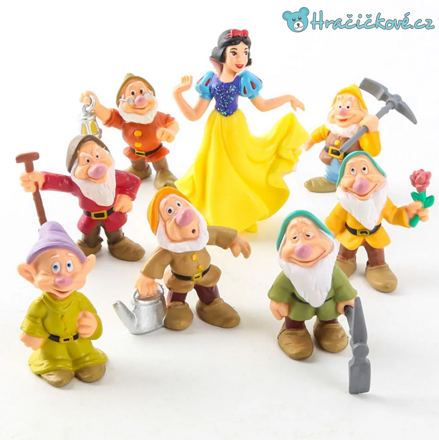 Figurky Sněhurka a 7 trpaslíků 8ks, typ 1 Figurky Sněhurka a 7 trpaslíků 8ks, typ 1