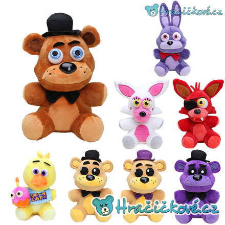 Plyšáci ze hry Five Nights at Freddy's, vel. 20cm (Pět nocí u Freddyho)