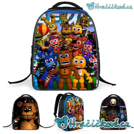 Dětský školní batoh na zip Five Nights at Freddy's, 3 typy