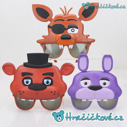 Brýle ze hry Five Nights at Freddy's (karnevalová maska, Pět nocí u Freddyho)