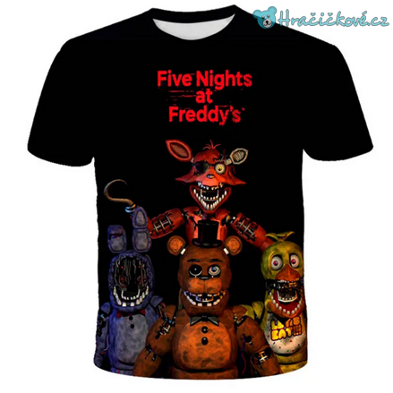 Tričko z oblíbené hry Five Nights at Freddy's - typ 4 (Pět nocí u Freddyho)