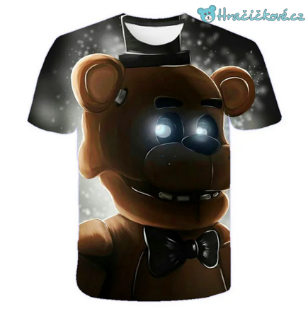 Tričko z oblíbené hry Five Nights at Freddy's - typ 6 (Pět nocí u Freddyho)