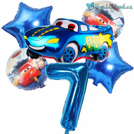 Cars narozeninový set balonků 6ks, typ 2