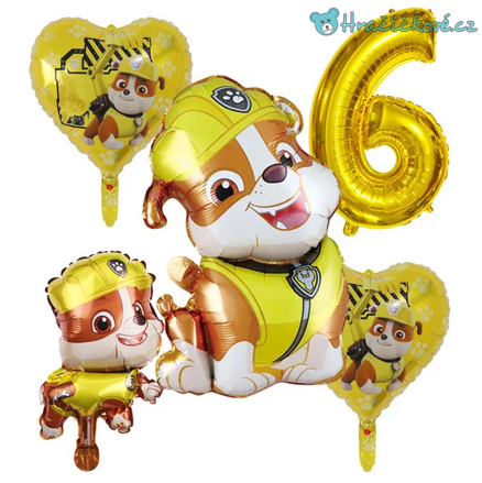 Tlapková patrola (Paw Patrol) narozeninový set balonků 5ks, typ 3
