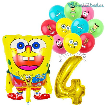 Spongebob narozeninový set balonků 12ks