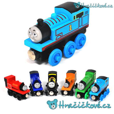 Dřevěné vláčky z pohádky Mašinka Tomáš (Thomas & Friends)